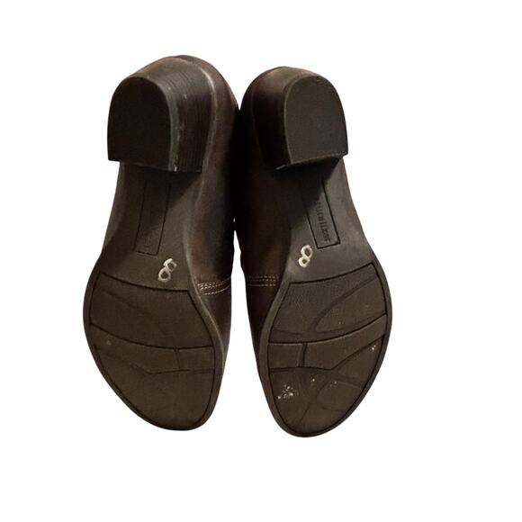 Naturalizer - Women's Kaz Brown Faux Leather Block Heeled Ankle Booties Size 8M - Picture 5 of 9